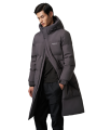 Long casual warm down jacket