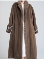 Long Over-the-Knee Mink Coat