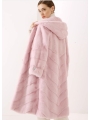 Long Style Fashionable Colored Mink Fur Coat