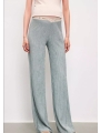 Loose Outer Wear Water Wave Patterned Belly Support Maternity Straight Leg Pants