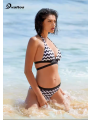 Halter Bikini,Split Bandeau Swimsuit