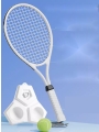 Single-Player Tennis Trainer With Elastic String For Self-Practice