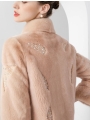Stand Collar Short Colorful Mink Fur Coat