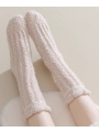Thick Socks Made of Coral Fleece, Mid-Calf Thickness with Extra Padding, Ideal for Home Use as Cozy Floor Socks （3 pairs)）