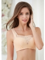 Thin Upper And Thick Lower Gathered Bra Without Steel Ring