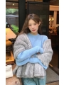 Water Mink Fur Fur-Lined Scarf, Long Winter Warm Large Shawl, Extra-Wide and Thick Scarf-Hood Cloak