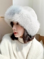 Whole Mink Fur, Fisherman Hat, Whole Mink Fur Round Hat, Fox Fur, Fur Felt Hat, Fur Cap
