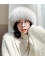 Whole Mink Fur, Fisherman Hat, Whole Mink Fur Round Hat, Fox Fur, Fur Felt Hat, Fur Cap