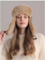 Winter Cycling Warm Ear Protection And Windproof Headgear, Fleece-Lined And Thickened Anti-Cold Lei Feng Hat