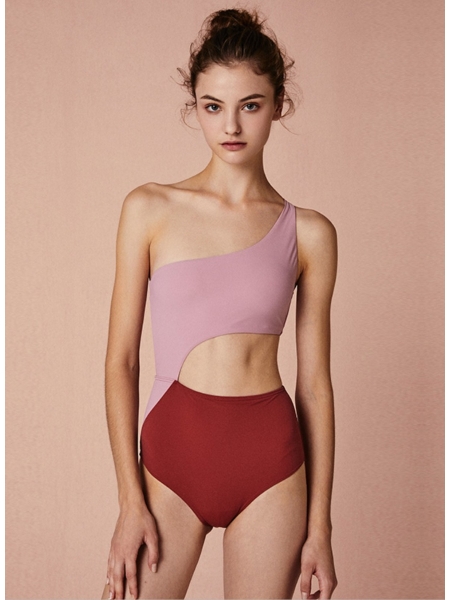 Triangular One-piece Swimsuit