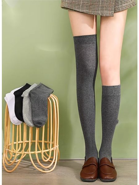Thin Calf Socks/Knee Socks Thigh High Mid Calf Socks ( 4 pairs )