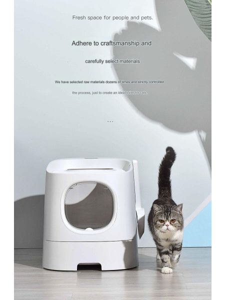 Deodorizing And Splash-proof Drawer-type Cat Toilet