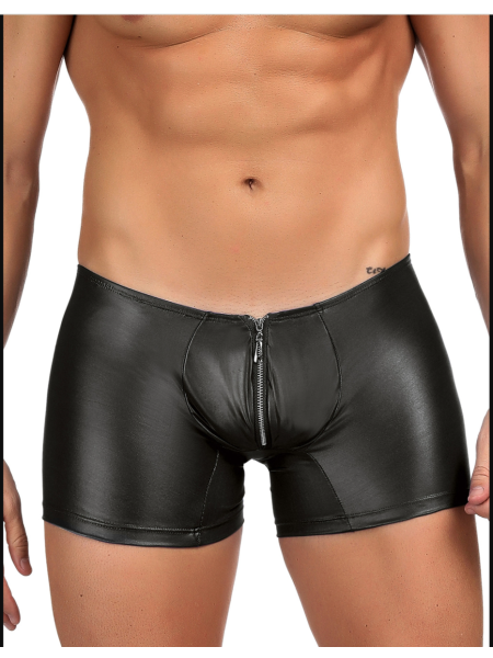 Men‘s Leather Pants With Exposed Hips