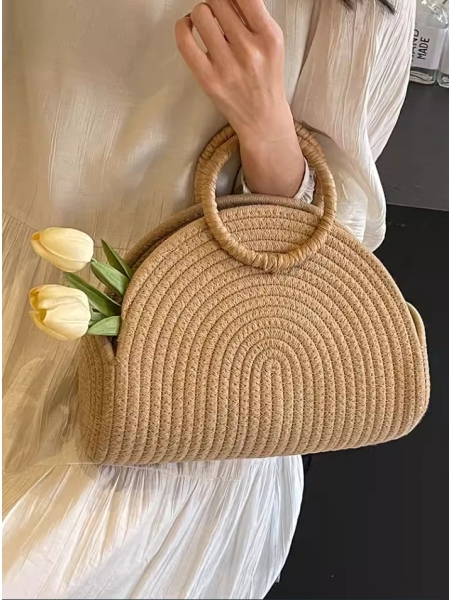 Fashion Straw Bag Premium Sense Niche Handbag