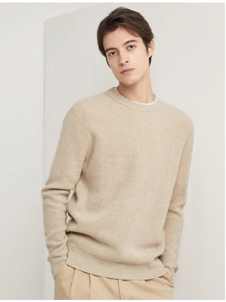 Classic Waffle Wool Sweater
