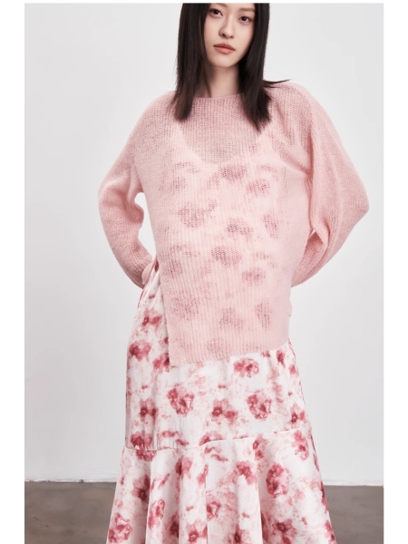 Maternity Jersey Floral Dress (Two-Piece Set)