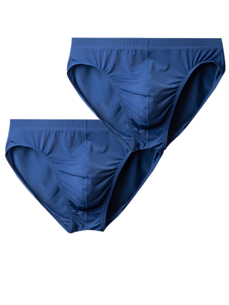 Mulberry Silk Modal Ice Silk Antibacterial Triangular Underwear Medium Waist Large Size